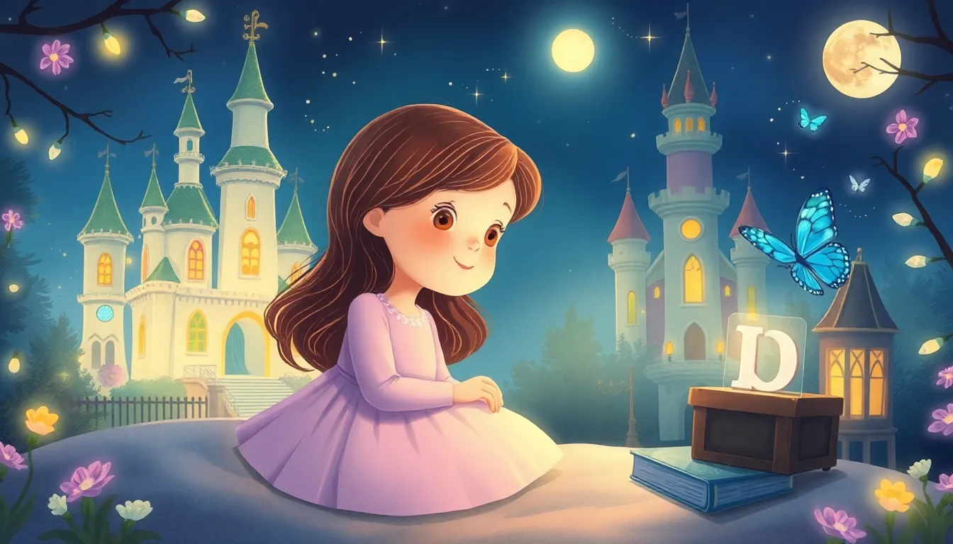 Cover illustration for Ava and the Lantern Garden of Whistlemoon Castle